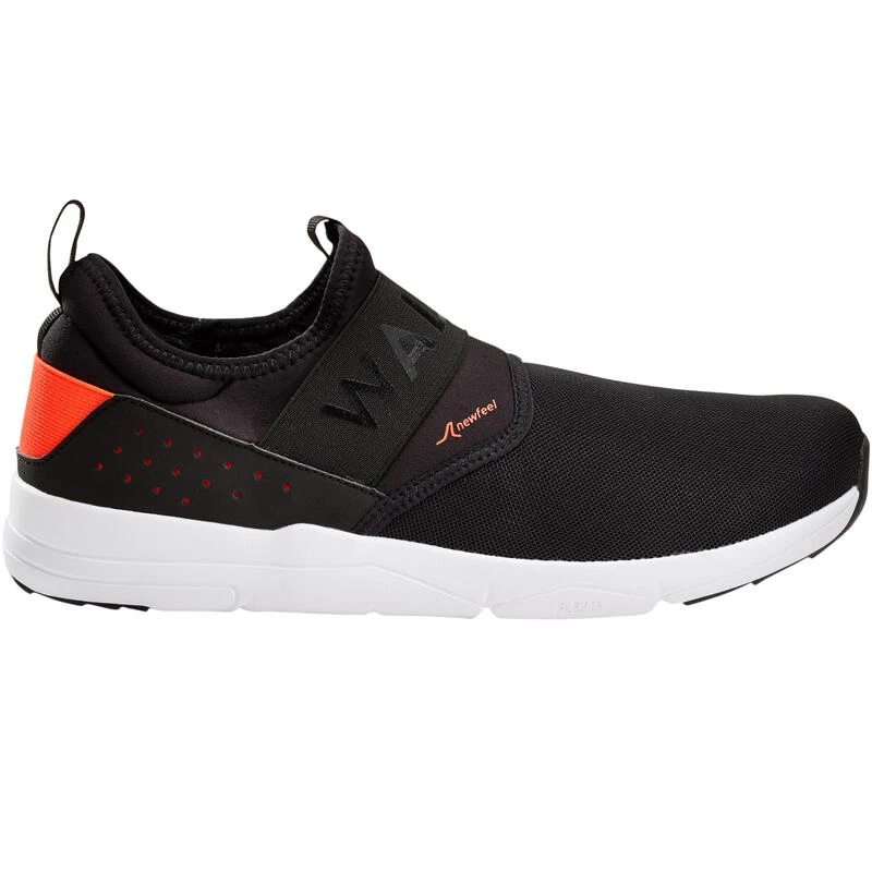 Zapatillas Caminar Ciudad PW 160 Slip-On Hombre Negro/Naranja 3 Zapatillas Caminar Ciudad PW 160 Slip-On Hombre Negro/Naranja