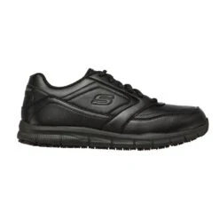 Zapatillas Caminar Hombre SKECHERS Work Relaxe Fit Nampa Sr Negro