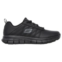 Zapatillas Caminar Mujer SKECHERS Work Relaxed Fit Sure Track Negro